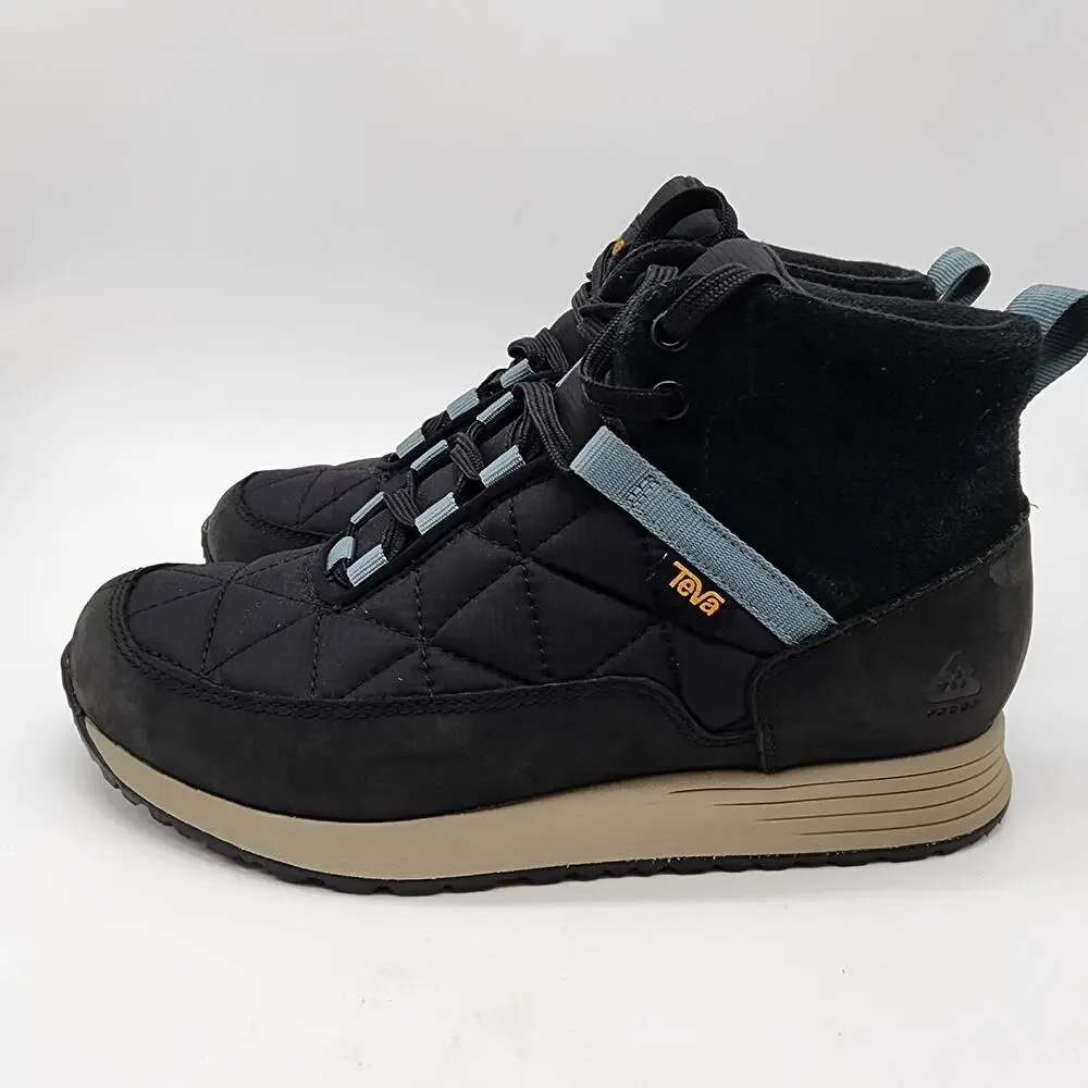 Teva Ember Commute Boots Women's 8 Waterproof Navy Lace-up Shoes‎